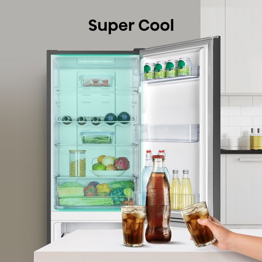 Hisense 50/50 Frost Free Fridge Freezer - Black - Annotation - Super Cool