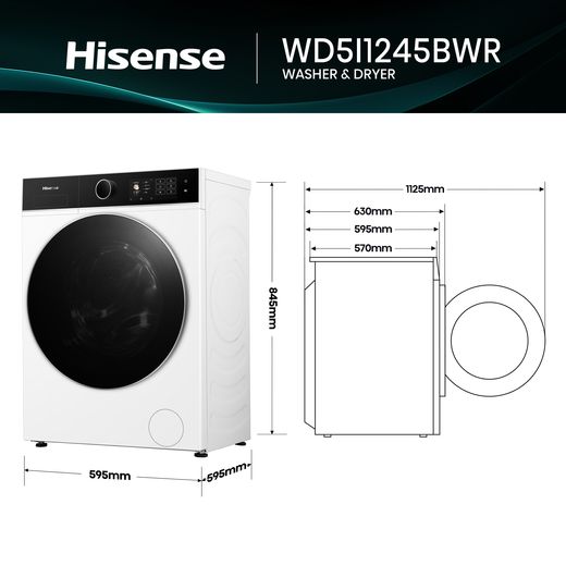WD5I1245BWR_WH - Annotation - Dimension shot 