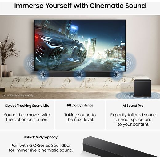 Samsung 55" 4K Ultra HD MiniLED Smart TV [2026] - Annotation - Sound