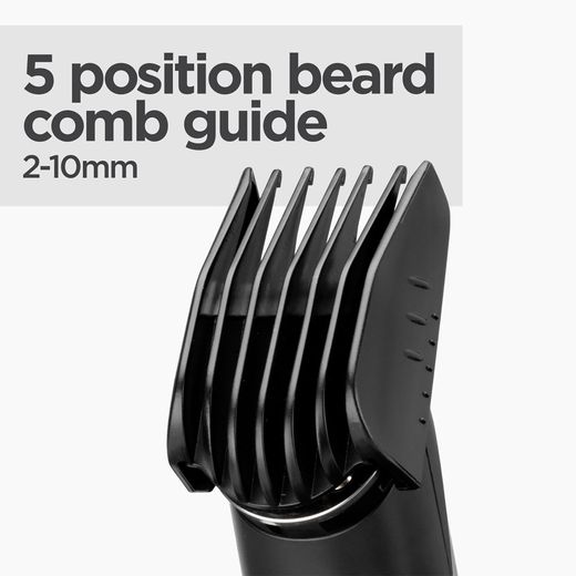 Babyliss Lithium Power Beard Trimmers Grey - Annotation - Beard comb guide
