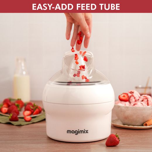 Magimix 11047 Ice Cream Maker White - Annotation - Easy add shot