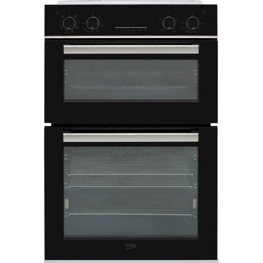 Beko RecycledNet™ BBDM243BOC Built In Electric Double Oven - Black / Glass - A/A Rated