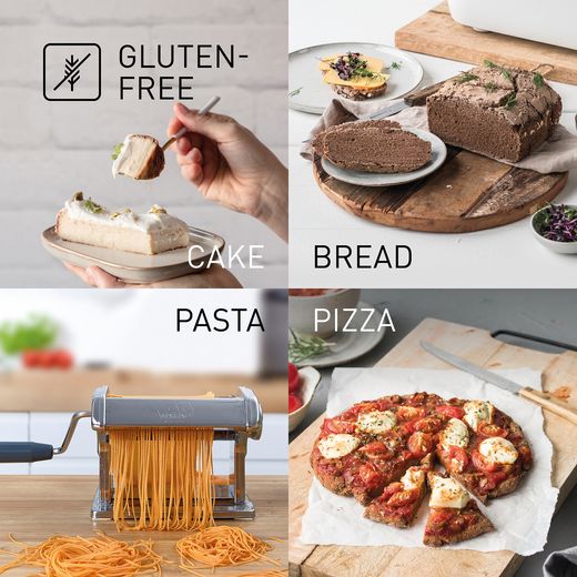 Panasonic Bread Maker - Grey - annotation - gluten free shot 