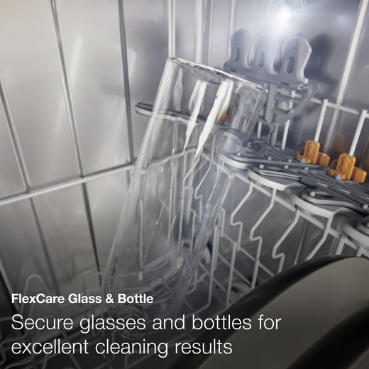 Miele Fully Integrated Standard Dishwasher - Clean Steel - Annotation - flex care shot