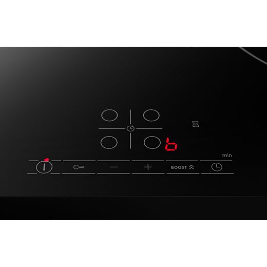 Bosch Series 4 PIE631BB5E 59cm Induction Hob - Black - control panel shot