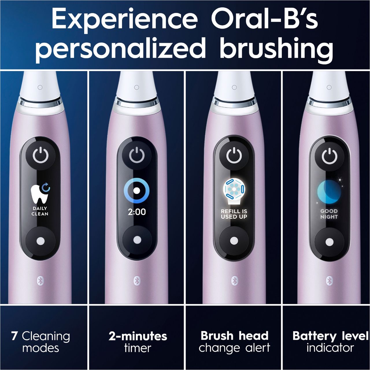 Oral-B iO9 electric toothbrush | violet | ORAIO9RQ_RQZ | ao.com