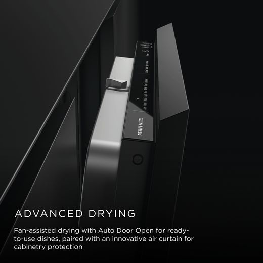 Fisher & Paykel Series 9 Fully Integrated Standard Dishwasher - Black - annotation - drying shot