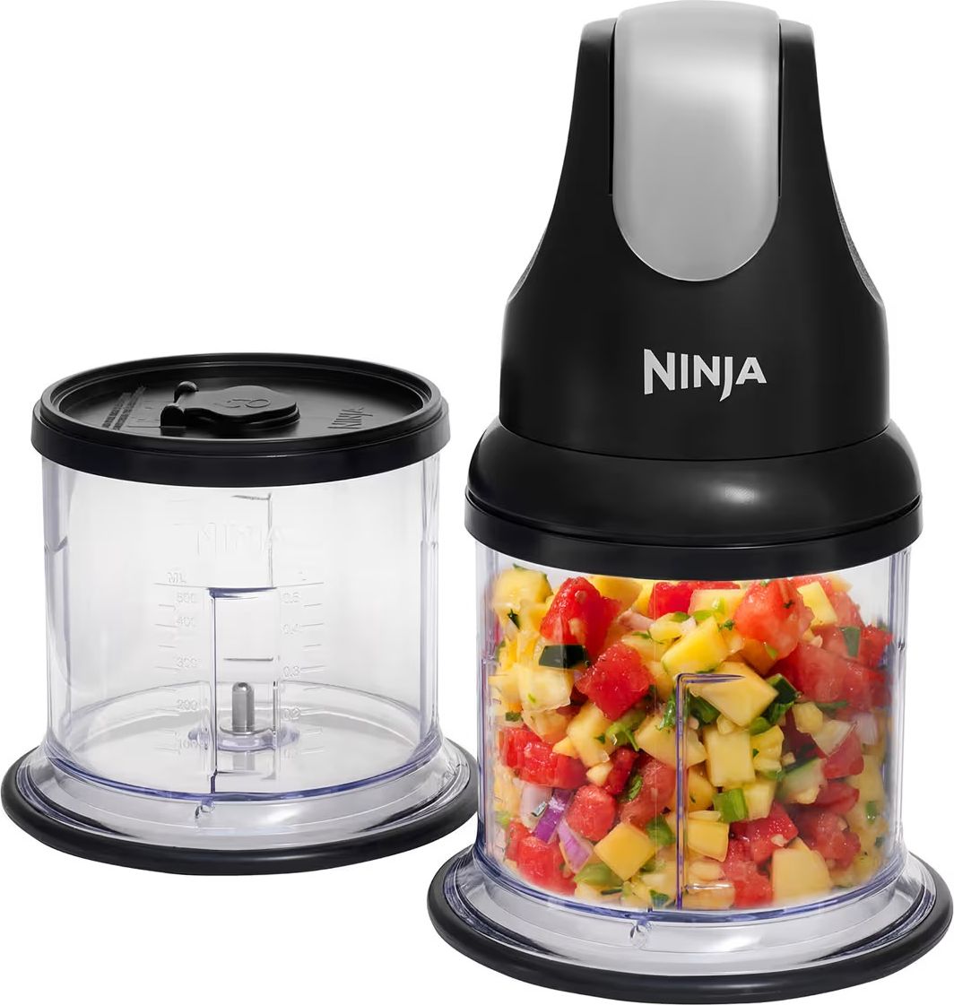 Image of Ninja Professional Stackable NJ1002UKBK 200 Watt Chopper - Black, Black