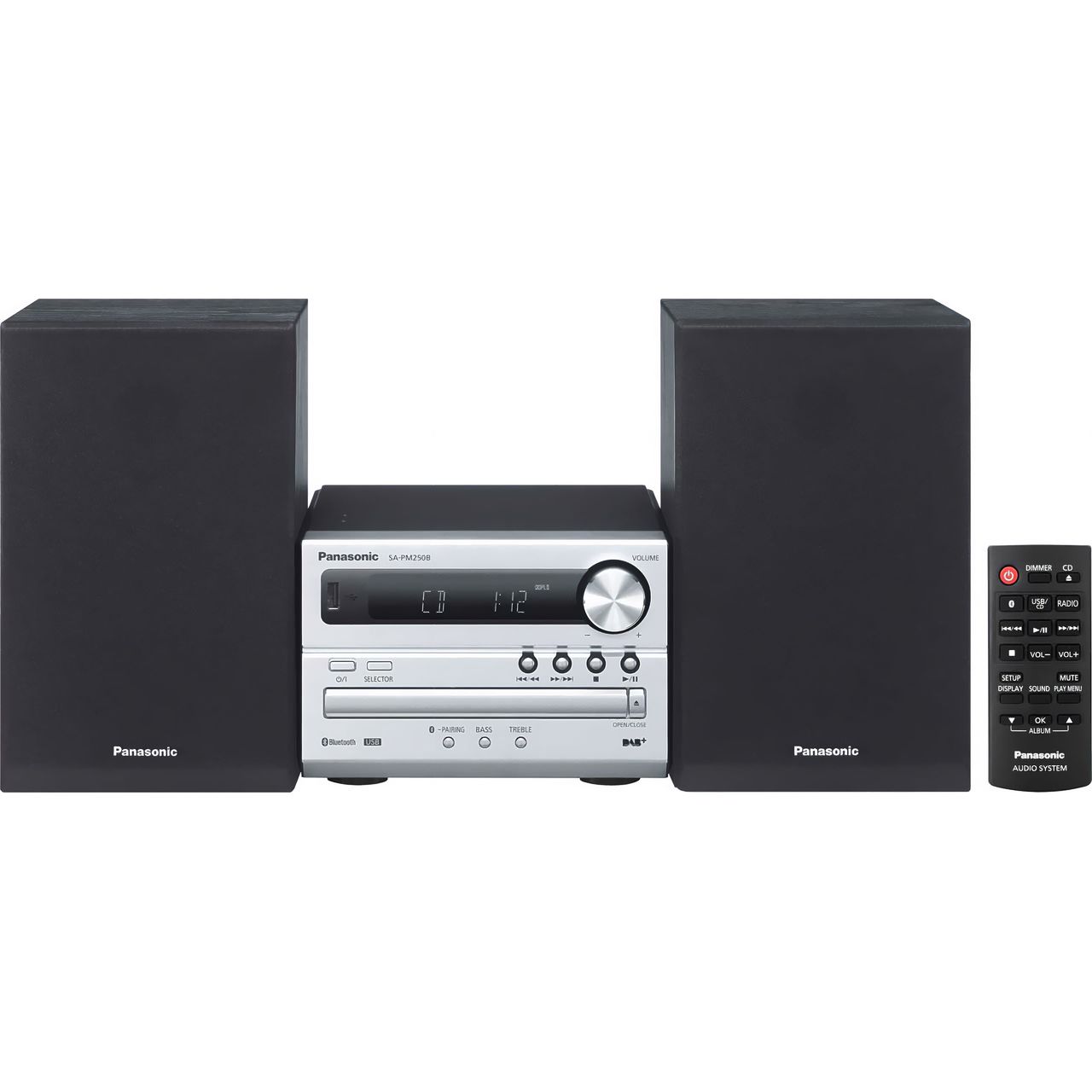 Panasonicミニコンポ,SA-PM250 Bluetooth,USB,CD Panasonic Mini-component CD Stereo system SC-PM250-S Silver