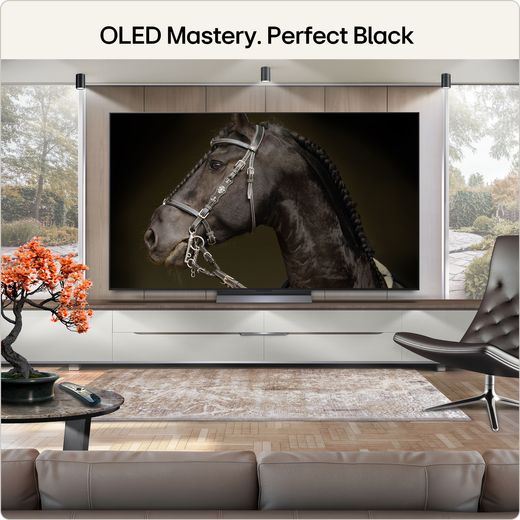 LG evo AI C6 77" 4K Ultra HD OLED Smart TV - Annotation - perfect black shot