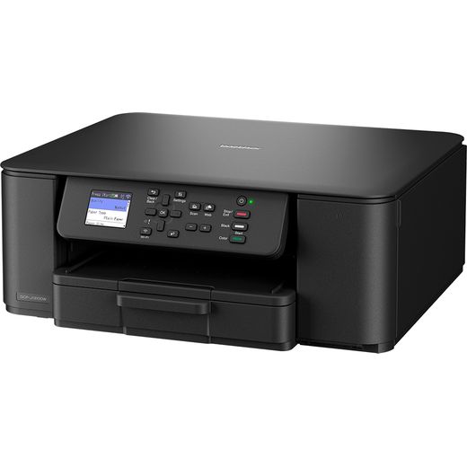 Brother 3-in-1 Compact Wireless Inkjet Printer - Black - left perpsective shot