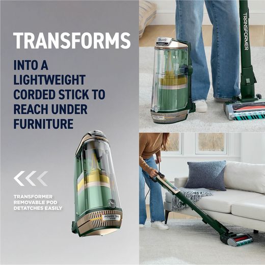Shark Transformer 3 in 1 LX5001UKT Upright Vacuum Cleaner - Annotation - Transfrorms