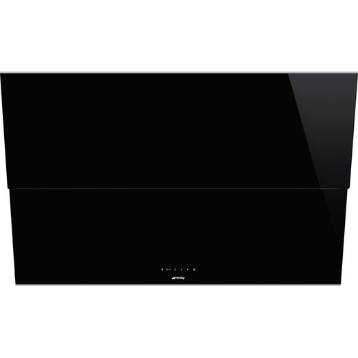 Smeg Dolce Stil Novo KSVV90NX 90 cm Chimney Cooker Hood - Black / Stainless Steel - A Rated