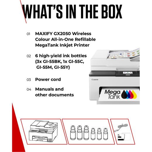 Canon MAXIFY GX2050 Inkjet A4 600 x 1200 DPI 9.1 ppm Wi-Fi_20