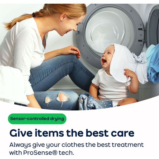 AEG TR708L0B 8Kg Heat Pump Tumble Dryer - White - AO Annotation - ProSense®-Technology