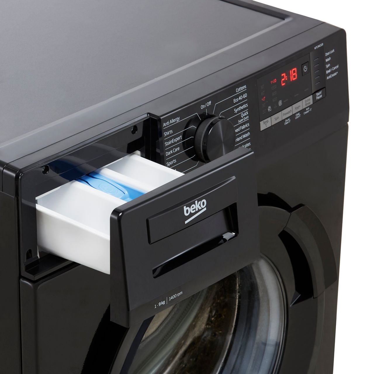 beko wtl94151w 9kg 1400 spin washing machine