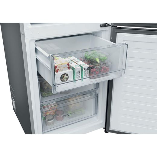 Haier HDPR3618ANPK 185cm Fridge Freezer - Inox - Freezer drawer shot