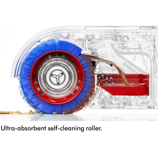 Dyson Clean+Wash Hygiene Wet and Dry Cleaner - Purple/copper - Annotation - Self cleaning roller