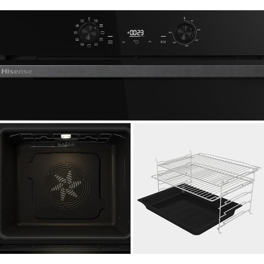 Hisense Hi2 HIPK2ABP60CE Built In Electric Single Oven and Ceramic Hob Pack - Close up detail shot