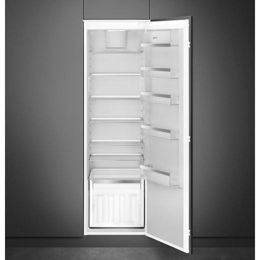 Smeg Integrated Fridge Freezer - White - Fridge in room with door open