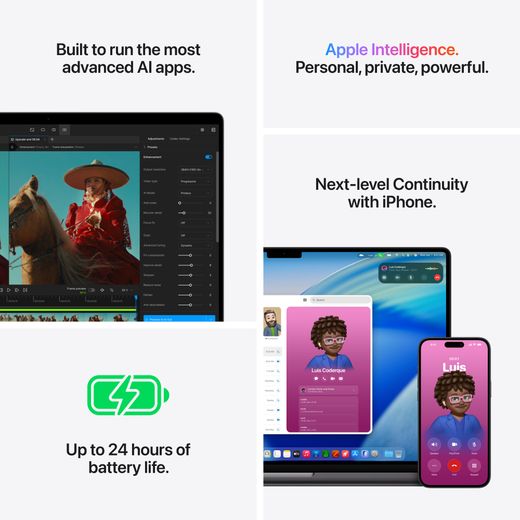 Apple MacBook Pro, - Silver - Annotation - feature shot