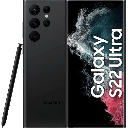 Samsung Galaxy S22 Ultra 128GB Smartphone in Phantom Black