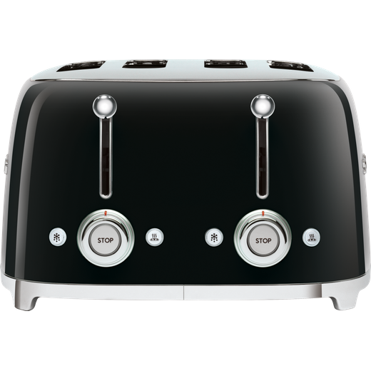 Smeg 50's Retro TSF03BLUK 4 Slice Toaster - Black