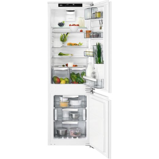 AEG SCE818E5TC Integrated 70/30 Frost Free Fridge Freezer with Fixed Door Fixing Kit - White - E Rated