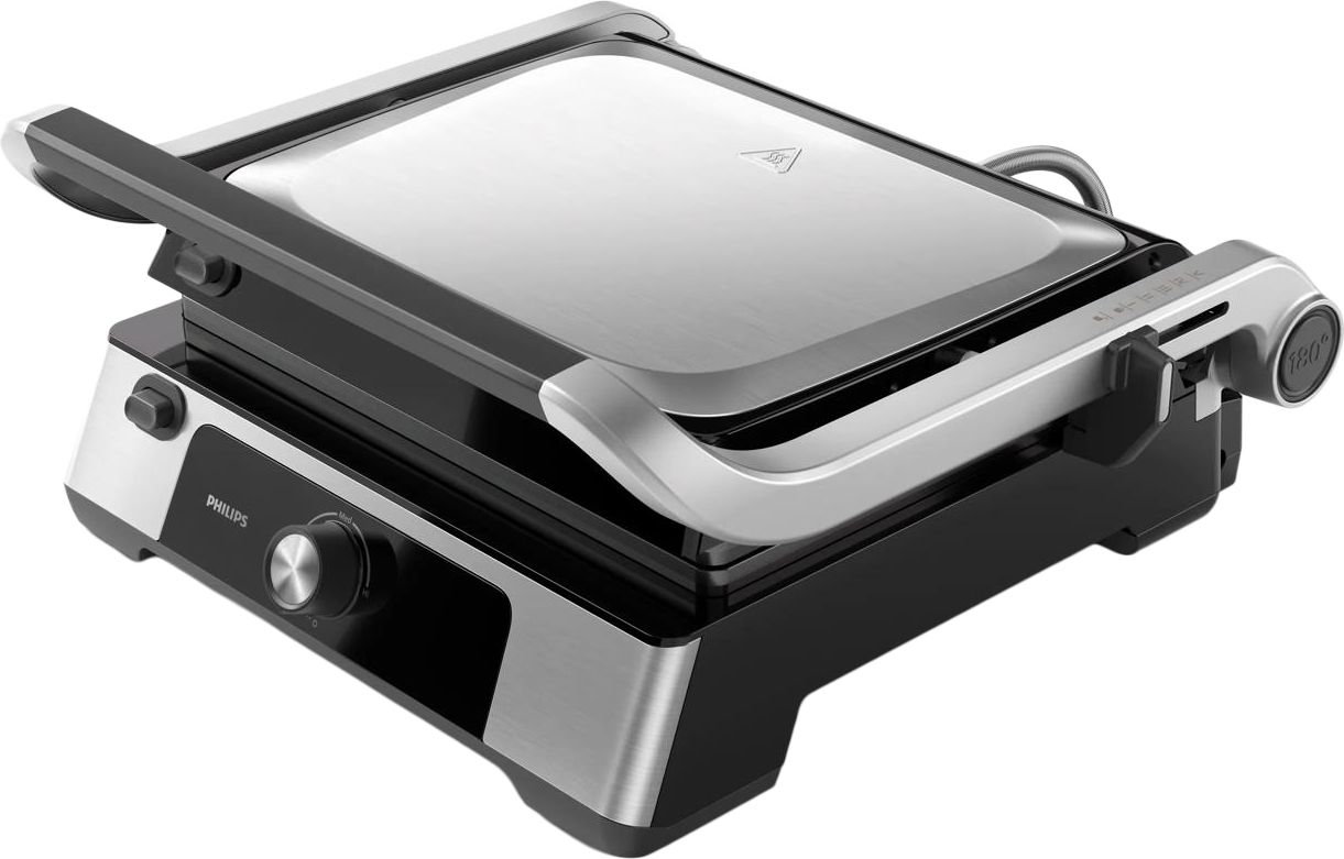 Philips 5000 Series HD6301/90 Health Grill Silver Black Black
