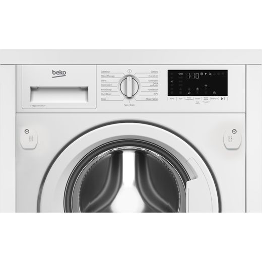Beko WTIK72121 Washing Machine with 1200 rpm - White - Close up shot