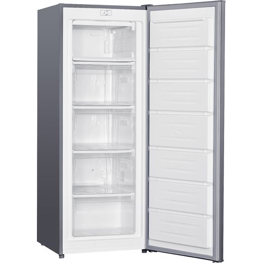 Russell Hobbs Upright Freezer - Stainless Steel - Right perspective door open shot