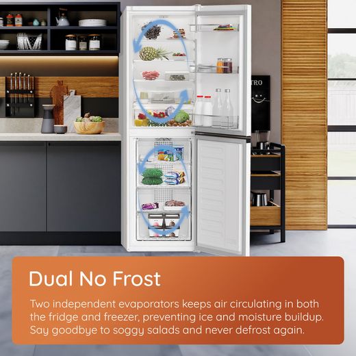 Hotpoint American Fridge Freezer - Silver - Annotation - Dual no frost