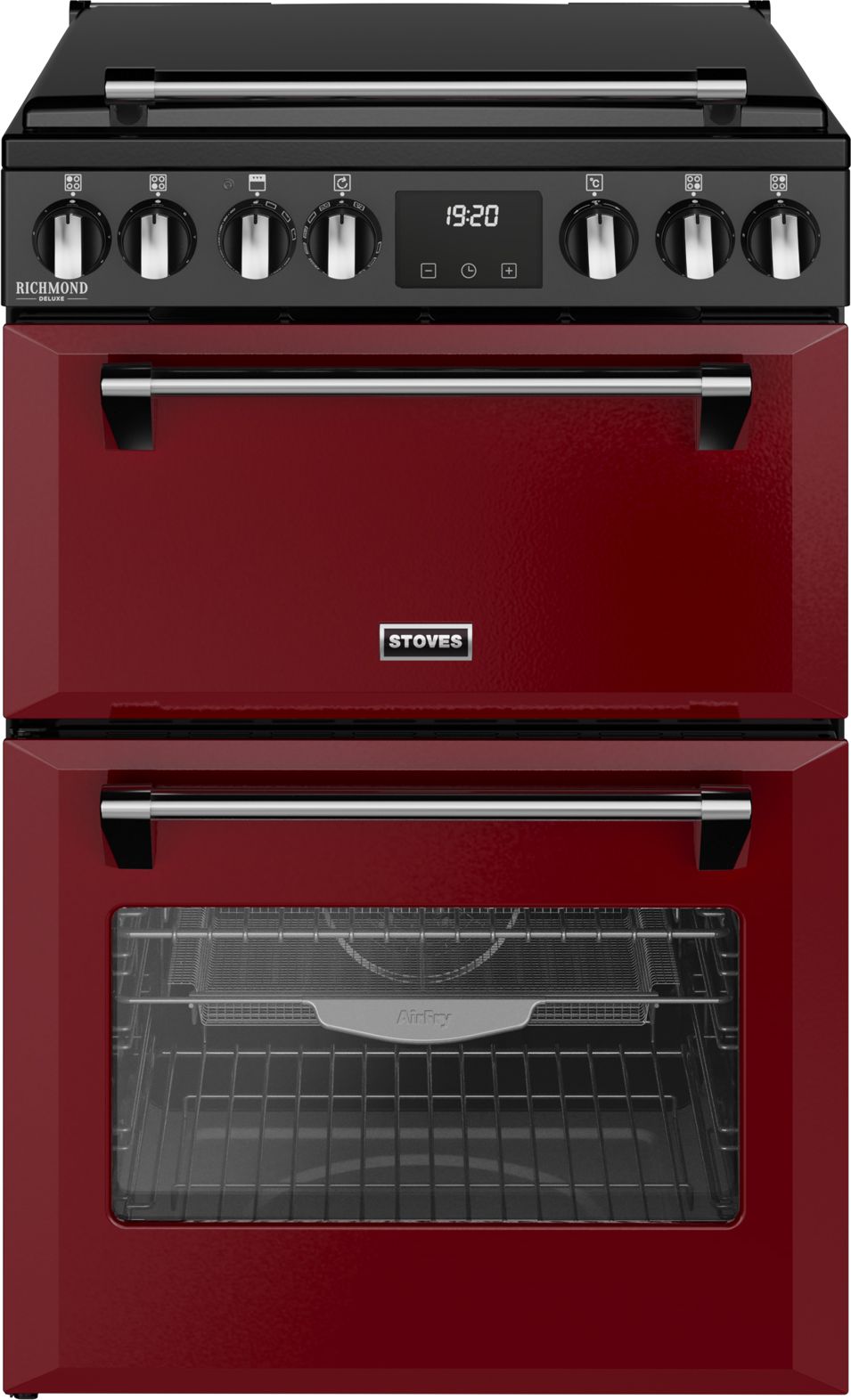 Stoves 60cm Induction Hob 4 Zone Red Electric Cooker - Garnet Red