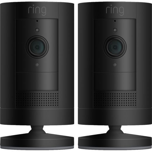 Ring Stick Up Cam Battery (Twin Pack) Full HD 1080p - Black