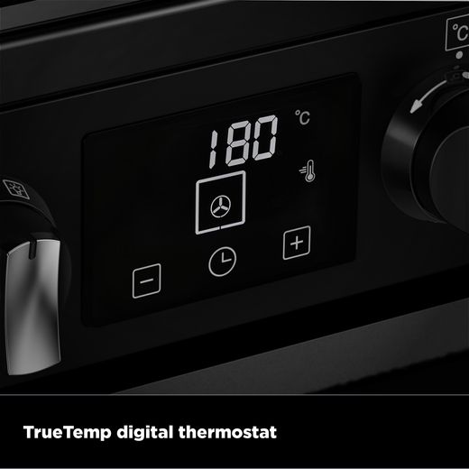 Stoves Richmond 100cm Dual Fuel Range Cooker - Black - Annotation - TrueTemp digital themostat