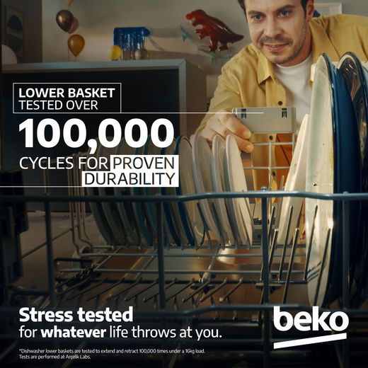 Beko b300 Fully Integrated Standard Dishwasher - Black - Annotation -  Reliability-Stress-Test