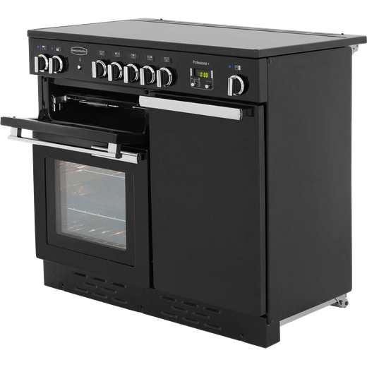 Rangemaster Professional Plus 100cm Electric Range Cooker with Induction Hob - Black