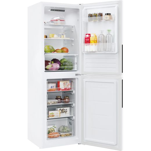 Hoover 50/50 Fridge Freezer - White - Right perspective door open shot
