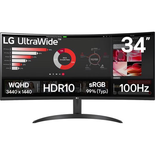 LG 34” monitor | 34WR50QK-B.AEK | ao.com