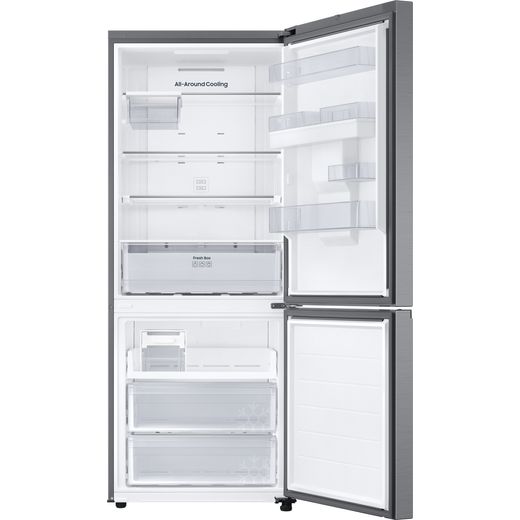 Samsung RB50DG632ES9EU American Fridge Freezer Silver - Front with door open shot 