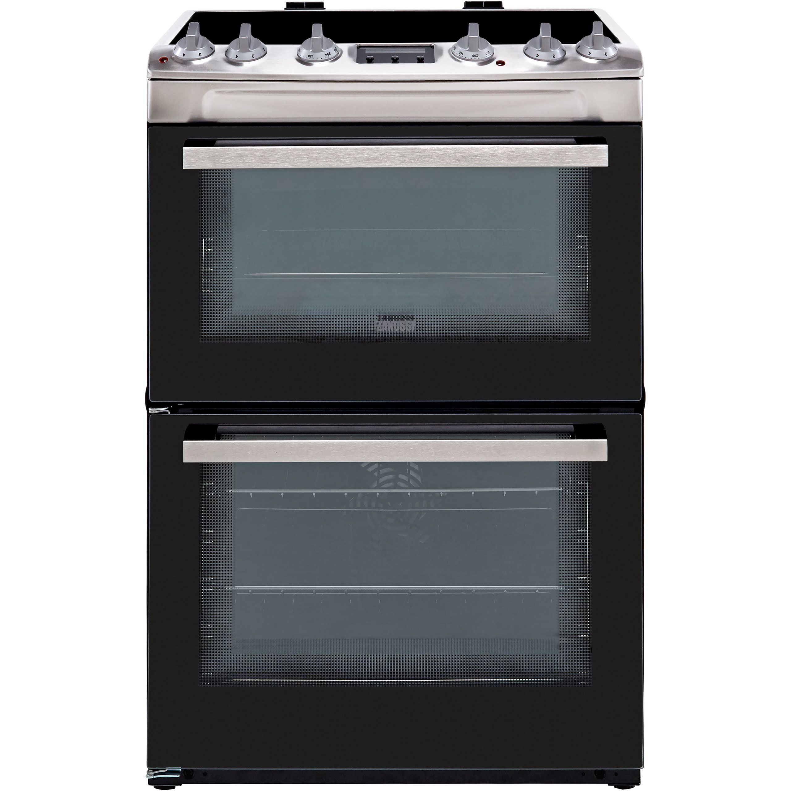 Zanussi ZCV66250XA 60cm Electric Cooker with Ceramic Hob - Stainless Steel - A/A Rated, Stainless Steel