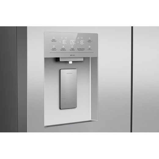 Hisense PureFlex American Fridge Freezer - Stainless Steel - Close up water dispenser shot