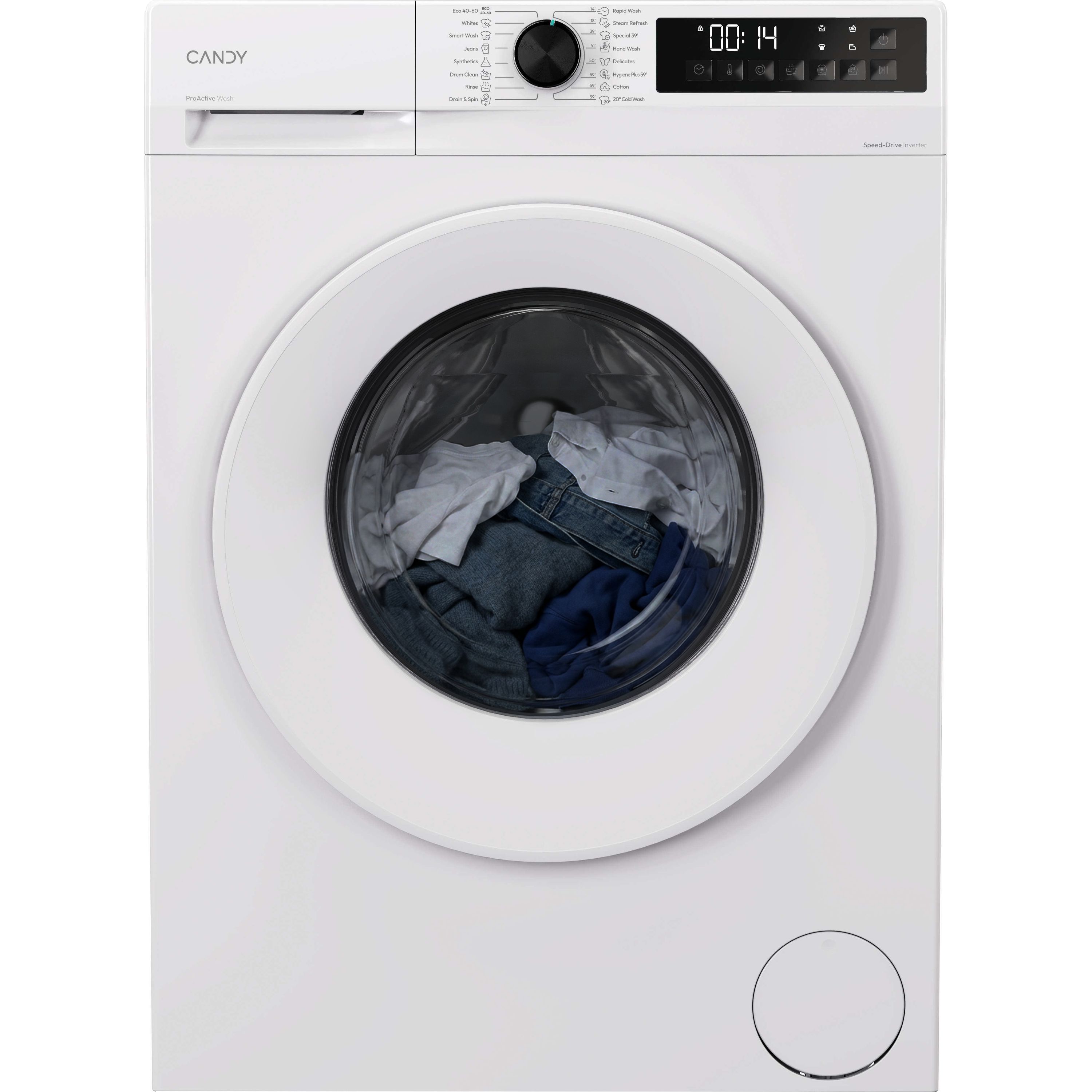 Candy 9kg Washing Machine - Free Standing - 1400 RPM - White