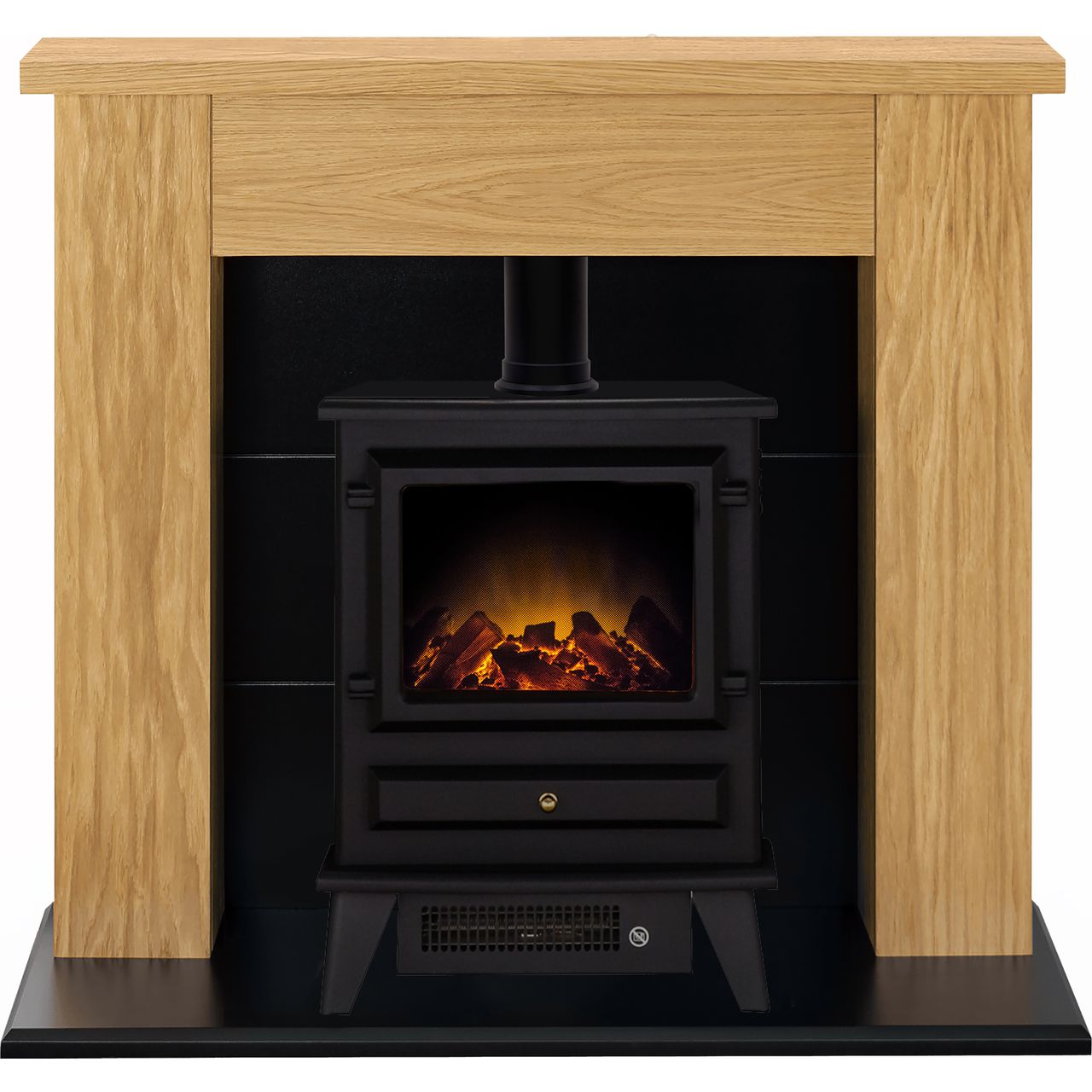 Adam Fires Stocksmoor Suite with Hudson Electric Fire 21877 Log Effect Suite And Surround Fireplace Review