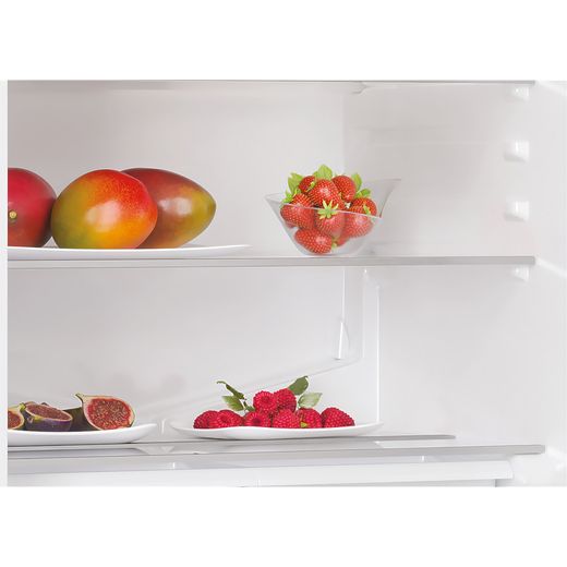 Hoover HOMLSE68EWKP Integrated Upright Fridge - White - Inside shelves shot