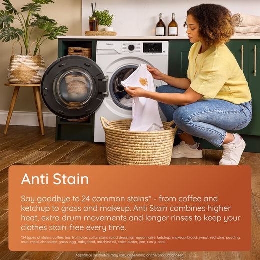 Hotpoint AntiStain HBD 8680G ANTISTAIN UK 8Kg / 6Kg Washer Dryer with 1400 rpm - Graphite - Annotation - Anti stain