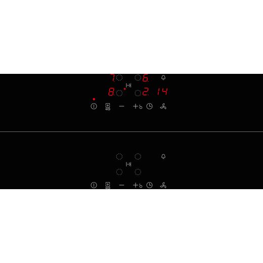 NEFF V58NBS1L0 80cm Induction Hob - Black - Control panel shot