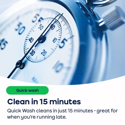 Hisense WD3S8043BT3 Washer Dryer Titanium - AO annotation - Quick-Wash