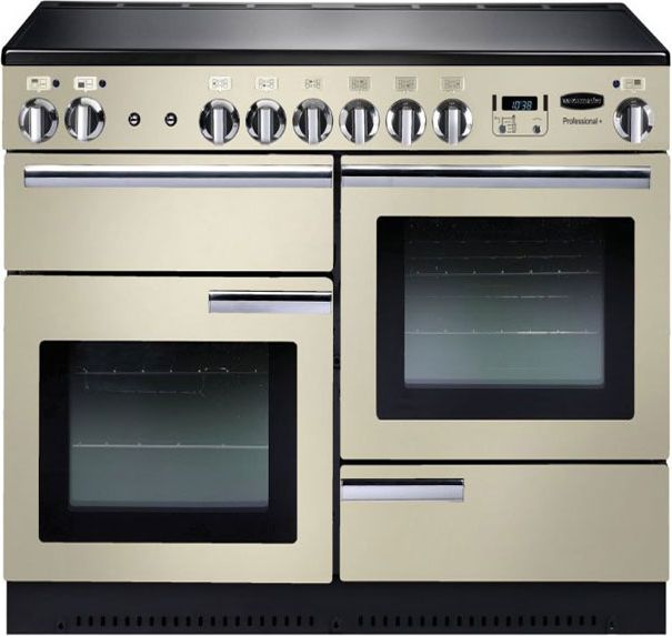 Rangemaster Professional Plus PROP110EICR/C 110cm Electric Range Cooker with Induction Hob - Cream - A/A Rated, Cream