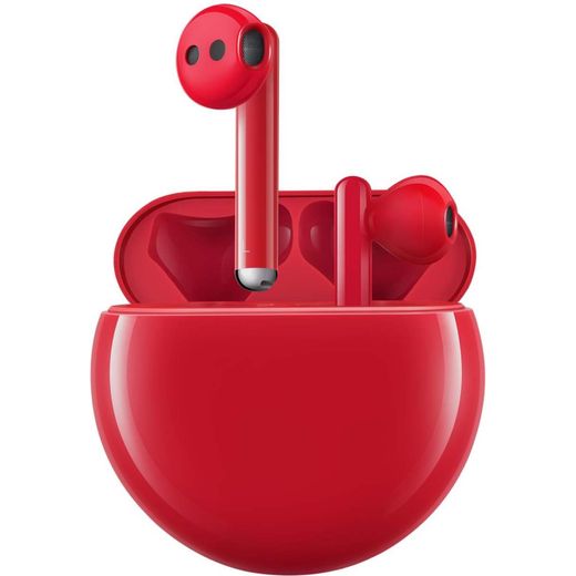 HUAWEI FreeBuds 3 Bluetooth In-Ear Headphones - Yes Charging Case - Red